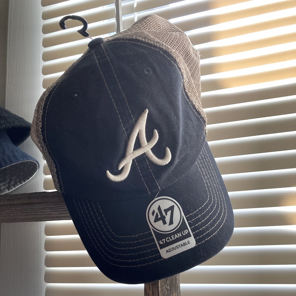 Atlanta Braves 47 MLB Trawler Mesh Clean Up Adjustable Cap